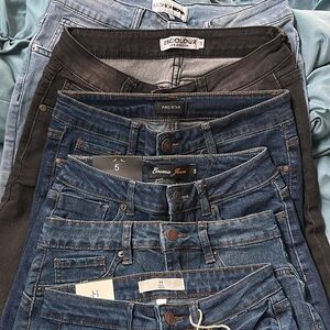 Fashion Nova Dark Blue Skinny Jeans